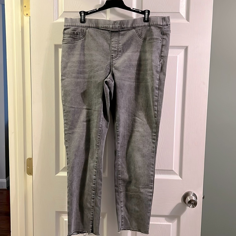 Charlie B gray denim jeans